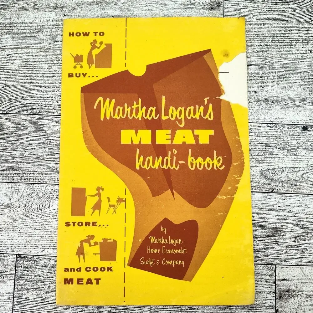 Martha Logans MEAT Handi-Book Booklet Retro Vintage‎ How to Buy Store Cook Meat